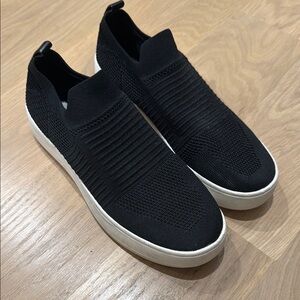 Steve Madden Black Knit Slip-On Sneakers